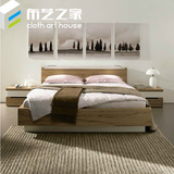 板式床实木颗粒板榻榻米1.5米1.8米床 现代简约单人床双人床特价