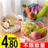 创意婚庆塑料现代小水果篮子A346客厅酒店零食盘糖果盆桌面收纳盒