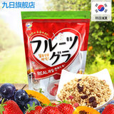 韩国进口食品 九日牌水果谷物营养即食麦片 早餐冲饮