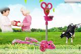 新款儿童玩具三轮蛙式滑板车四轮剪刀踏板摇摆车发光轮2-3--6-8岁