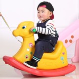 幼儿园宝宝摇马婴儿塑料摇摇马1-2-3周岁儿童玩具音乐木马摇椅带