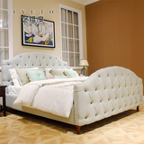 艺维度 欧式布艺床简约现代小户型美式1.5双人床1.8米大床婚床