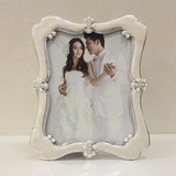 珍珠相架相框摆台7寸10寸影楼婚纱创意结婚礼品礼物欧式树脂批发