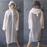 包邮出口韩国 时尚半透明EVA成人雨衣加厚大帽沿雨衣雨披男女适用
