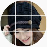 帽子女冬天韩国韩版潮秋冬季保暖加厚中老年护耳月子帽针织毛线帽