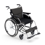三贵MiKi手动轮椅车MCS-43JL轻便折叠 带后手刹 老人残疾人代步车