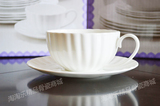 外贸顶级品牌骨瓷茶具 出口纯白咖啡杯碟 创意陶瓷杯碟 唐山骨瓷
