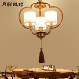 J月影凯顿新中式吊灯欧式全铜餐厅灯具美式温馨卧室灯个性创意灯