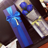 创意母亲节礼品3朵5朵玫瑰香皂花康乃馨礼盒送妈妈老师公司活动品