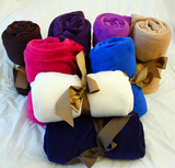外贸原单纯色午休毯办公室毛毯珊瑚绒毯子单人绒毯超柔盖腿毯包邮