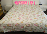 床笠单件定做60支纯棉贡缎床垫保护套防滑简约床品连枝月季米