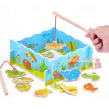 精致可爱 立体钓鱼游戏 木盒收纳装 儿童益智玩具 亲子互动游戏7
