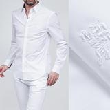 丸果日本代购 BURBERRY BRIT 2016春正品男士全棉长袖衬衫白色