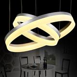现代亚克力LED餐吊灯圆形 创意简约客厅灯 时尚卧室枝线吸顶吊灯