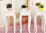 特价实木欧式简约落地客厅花架绿萝吊兰创意白色雕花木质花盆架子