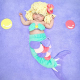 宝宝摄影服装出租儿童拍照衣服婴儿满月百天照服特价主题款美人鱼