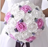 【包邮】 diy纯手工定制 仿真 韩式新娘手捧花球结婚材料婚纱道具
