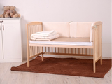 呼噜宝宝白色婴儿床实木多功能可升降变书桌童床床带K1N
