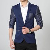 香港代购Zara男装新款修身条纹西服男士修身小西装外套潮男西装