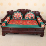 定制中式红木加厚沙发坐垫椅垫罗汉床垫五件套飘窗垫海绵垫棕垫