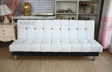组合简易仿皮沙发单人折叠沙发床小户型客厅沙发三人简约皮革沙发