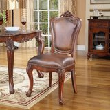 欧式实木餐桌椅 美式简约现代家用椅子实木真皮休闲椅欧式靠背椅