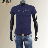 正品代购 Armani Jeans 阿玛尼AJ 男修身短袖T恤新款夏季字母印花