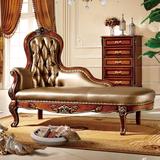 欧式贵妃椅 新古典贵妃榻 样板房客厅贵妃躺椅沙发 实木美人靠