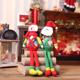 天曼 圣诞节装饰品 圣诞老人雪人公仔礼品生日礼物儿童 糖果罐