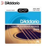 热卖DAddario 达达里奥 涂层系列 EXP16 12-53细款民谣吉他弦/木