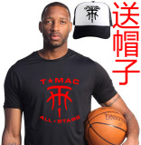 球星麦迪麦蒂T恤短袖男装 1号篮球运动训练服球衣 TMAC宽松衣服夏