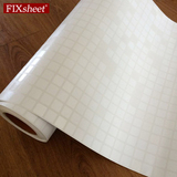 韩国环保自粘墙纸厨房防油贴纸瓷砖翻新贴卫生间防水贴纸白色格子
