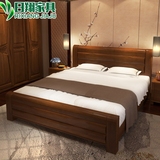 日翔家具 高端现代简约新中式实木床 高箱储物大容量家具床