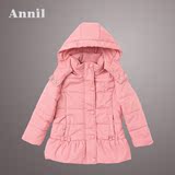 商场同款 安奈儿童装女童冬季加厚外套 儿童短款棉衣棉服AG445460