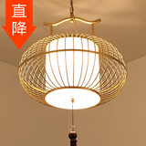 新中式现代中式简约铁艺鸟笼吊灯客厅餐厅卧室书房休闲厅吊灯灯6