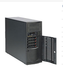 超微SC733TQ-665B塔式服务器机箱四盘位热插拔配台达670W ATX电源