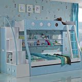 1米儿童双层床家具套房组合高低床子母上下床铺男女孩公主床
