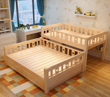邮可定做实木儿童子母床爬梯床松木儿童床上下床双层床高低床包