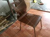 特价直销简约现代肯德基餐椅不锈钢曲木椅时尚椅子座椅可定制