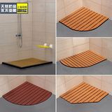 定做卫生间地垫淋浴房地板浴室防滑垫防腐木厕所地垫实木地板踏板