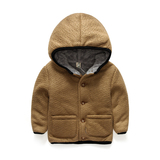 2015冬季新款童装男童上衣棉袄宝宝加绒加厚带帽外套棉衣韩版棉服