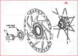 禧玛诺中锁碟片碟刹片安装拆卸套筒工具山地自行车飞轮拆装卡飞