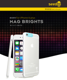 seedoo iphone6 苹果6P魔光涂鸦手机壳超薄透明来电发光保护壳