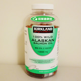 现货阿拉斯加野生深海鱼油浓缩omega-3加拿大可兰柯兰Kirkland