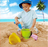 hape儿童沙滩玩具套装 冒险小套 玩沙工具2-5周岁宝宝挖沙子铲子