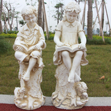 花园校园园林雕像摆件欧式看书人物雕塑艺术品装饰落地景观摆设
