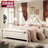 白色欧式床公主床/韩式田园床女孩/美式床板木/单双人床1.8米1.5