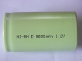 NI-MH D型8000MAH可充电电池,镍氢1号电池.手电.热水噐.天然气灶
