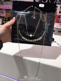 巴黎代购 swarovski 2016春夏 金色珍珠混搭 长款  项链