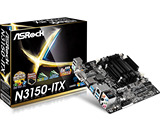 ASROCK/华擎科技 N3150-ITX 四核套板 迷你主板NAS SATA*4个